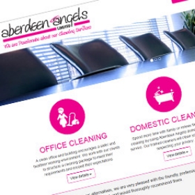 Aberdeen Angels website design screenshot